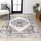Jonathan Y Inigo Cottage Medallion Dark Gray/Cream 3 ft. x 5 ft. Area Rug BMF107B-3 - alternate 1