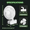 Simple Deluxe HealSmart Clip Fan, 6-Inch Grow Tent Fan, Monkey Fan, Wall Mount Fan, 15W, 2-Speeds Control, 2PK GLFANXCLIP6X2 - alternate 2
