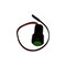 Cnh PUSH BUTTON, CNH OEM 47056554 47056554 - alternate 2