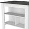 Homeroots 41in Gray and White Wood Kitchen Island Set With Storage 519045 - alternate 2
