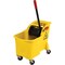 Rubbermaid Commercial 31 qt Mop Bucket and Wringer Combination, Yellow, Plastic FG738000YEL - alternate 1