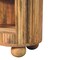 Homeroots 23" Natural Solid Wood Oval Ribbed Texture One Drawer Nightstand 651616 - alternate 2