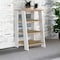 Homeroots 17" Oak And White Wood Freestanding Bathroom Vanity 478199 - alternate 2