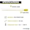 Kable Kontrol Identification & Tamper Proof Cable Zip Ties, 9 in L, Yellow, HDPE (High-density polyethylene) CTPT-9-50-YW - alternate 2