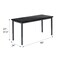 Diversified Spaces Metal Activity Tables, 60 in W, 24 in L, 23-1/2 in to 37-1/2 in H, Laminate, Black X860LBB - alternate 2