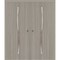 Sartodoors Sliding French Double Pocket Doors 36 x 80 inches, BASIC 3002 Oak Franko, Kit Rail Hardware, Soli BASIC3002DP-DUFR-36 - alternate 1