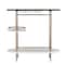 Homeroots Gold Black and White Metal Oval Bar Cart With Wine Storage 402550 - alternate 3