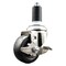 Service Caster 3.5 Inch 316SS Hard Rubber Swivel 1-1/4 Inch Expanding Stem Caster with Brake SCC-SS316EX20S3514-HRS-TLB-114 - alternate 1
