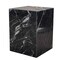 Homeroots 20" Black Marble Square Block End Table 569937 - alternate 2