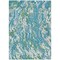 Homeroots 5' X 8' Teal Blue Ivory And Green Abstract Washable Indoor Outdoor Area Rug 600319 - alternate 3