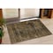 Homeroots 3' X 5' Brown And Charcoal Floral Washable Indoor Outdoor Area Rug 631005 - alternate 1