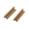 Homeroots Set of Two Brown Teak Wood Drawer Pull Knobs, 2PK 476580 - alternate 2