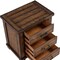Homeroots 26" Walnut Wood Distressed Three Drawer Nightstand 653108 - alternate 2