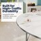 Flash Furniture Wren 72 in x 48 in Kidney Adjustable Height Activity Table, Thermal Laminate Top, Short Legs, White XU-A4872-KIDNY-WHT-T-P-GG - alternate 2