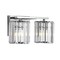 Jonathan Y Coco Prism Vintage 13.5" 2-Light Metal/Glass Classic Glam LED Vanity Light, Chrome JYL3553A - alternate 3