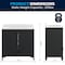 Flash Furniture Haven 36in. Vanity w/Sink, Storage Cabinet w/Blk Hardware, Bottom Drawer, Marble Countertop, Blk FS-BN-4-36-KD-BK-HDBLK-GG - alternate 2