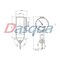Dasqua 0-0.03in White Large Face 0-15-0 Dial Test Indicator 5610-0162 - alternate 2