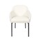 Manhattan Comfort Loft Metal Vegan Leather Armchair in Ivory - Set of 2 DC1535-3 - alternate 2