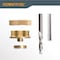 Powertec Solid Brass Inlay Set with 2PCS Router Bits 1/4 in. D, 1/4 Shank, with 1 in. & 3/4 in. Cutting Length 72029N - alternate 2
