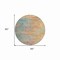 Homeroots 8' Teal Blue Round Abstract Washable Indoor Outdoor Area Rug 608833 - alternate 2