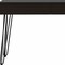 Homeroots 47" Black and Brown Wood Computer Desk With Two Drawers 403812 - alternate 2