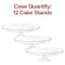 Smarty Had A Party 10.5" Clear Small Round Plastic Cake Stands (12 Cake Stands), 12PK CS105C-CASE - alternate 3