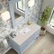 James Martin Vanities Breckenridge 48" Single Vanity, Serenity Blue, w/ 3 CM Siberian Silestone Top 330-V48-SRB-3SFR - alternate 2