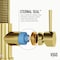 Vigo Edison Single Handle Pull-Down Sprayer Kitchen Faucet in Matte Brushed Gold VG02001MG - alternate 2