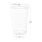 Smarty Had A Party 12 oz. Clear White Disposable Plastic Party Cups, 240PK 512C-WH-CASE - alternate 2