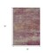 Homeroots 5' X 8' Merlot Beige And Blush Abstract Washable Indoor Outdoor Area Rug 630838 - alternate 2