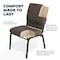 Flash Furniture Advantage Fossil Church Chair 20.5" Wide PCHT-113 - alternate 2