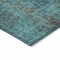 Homeroots 8' X 10' Teal Blue Navy Blue And Brown Abstract Washable Indoor Outdoor Area Rug 612367 - alternate 2
