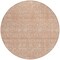 Homeroots 8' Copper And Beige Round Floral Washable Indoor Outdoor Area Rug 582340 - alternate 2