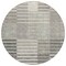 Homeroots 8' Beige Ivory And Taupe Round Striped Washable Indoor Outdoor Area Rug 613153 - alternate 2
