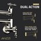 Anzzi Marca 360-Degree 24 in. Dual Swivel Pot Filler in Brushed Nickel KF-AZ259BN - alternate 2