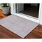 Homeroots 3' X 5' Lavender And Ivory Geometric Washable Indoor Outdoor Area Rug 600750 - alternate 1