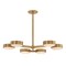Troy Lighting Rory 6 Light Semi Flush, Patina Brass, 40 In x 3 In C1340-PBR - alternate 2
