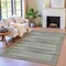 Homeroots 3' X 5' Pewter And Charcoal Striped Washable Indoor Outdoor Area Rug 631503 - alternate 2
