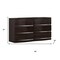 Homeroots 32" Exquisite Wenge High Gloss Dresser 329626 - alternate 2
