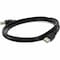 Add-On AddOn 5-Pack of 10ft USB A 2.0 Male to USB B 2.0 Male Black Cables USBEXTAB10-5PK - alternate 1