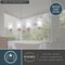 Vaxcel Park Ridge 27.5 in. 4-Light Nickel Bathroom Vanity Fixture, Clear Glass Shade W0530 - alternate 3