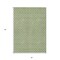 Homeroots 5' X 8' Green And Gray Floral Washable Indoor Outdoor Area Rug 610649 - alternate 3