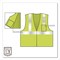 Ergodyne GloWear 8210Z Class 2 Economy Mesh Vest, Polyester, Lime, Small/Medium 21053 - alternate 2