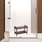 Homeroots 21" X 29" Dark Brown Solid Wood Shower Bench 383334 - alternate 2