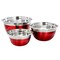Oster Rosamond 3 Piece Stainless Steel Round Mixing Bowls in Red 109498.03 - alternate 2