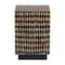 Bali & Pari Paulo End Table with Bamboo Diamond Pattern, Square 266-14593-ZORO - alternate 2