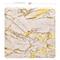 Smarty Had A Party 13" White with Gold Marble Square Disposable Paper Charger Plates (120 Plates), 120PK 2690-SGM-CASE - alternate 2