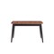 Homeroots 63" Natural and Black Wood Butterfly Leaf Extendable Dining Table 631292 - alternate 1