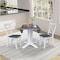 Whitewood Industries Extension Dining Tables, 45 in L, 38 in H, Parawood, 3 Piece K05-42DPT-23-C613-2 - alternate 3
