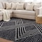 World Rug Gallery Abstract Geometric Pattern Shag Area Rug 5 ft x 7 ft Anthracite WR127ANTHRACITE5X7 - alternate 2